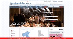 Desktop Screenshot of matrimonioper.com