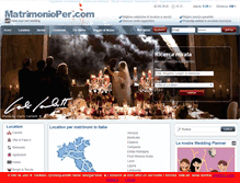 Tablet Screenshot of matrimonioper.com